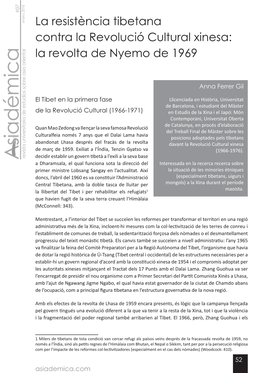 La Resistència Tibetana Contra La Revolució Cultural Xinesa: La Revolta De Nyemo De 1969