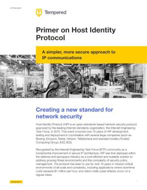 Primer on Host Identity Protocol