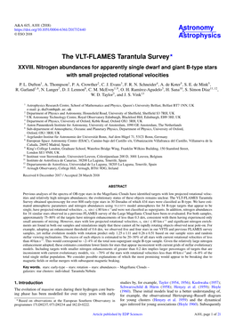The VLT-FLAMES Tarantula Survey? XXVIII