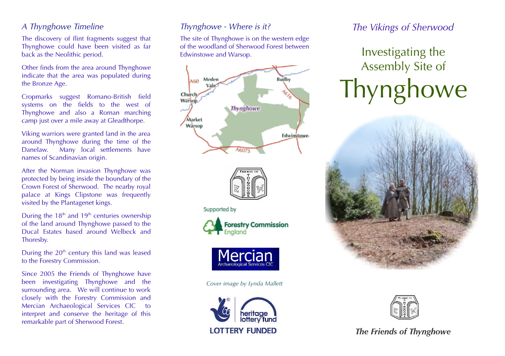 The Thynghowe Trail Is a Waymarked Route That Landscape Surrounding Thynghowe