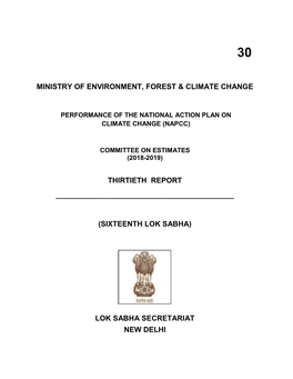 Sixteenth Lok Environment, Forest & Climate Change