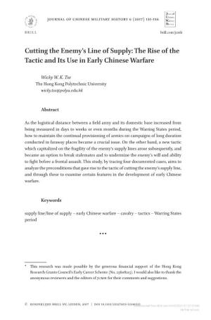 The Rise of the Tactic and Its Use in Early Chinese Warfare