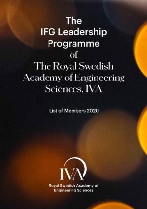 The IFG Leadership Programme of the Royal Swedish Academy of Engineering Sciences, IVA