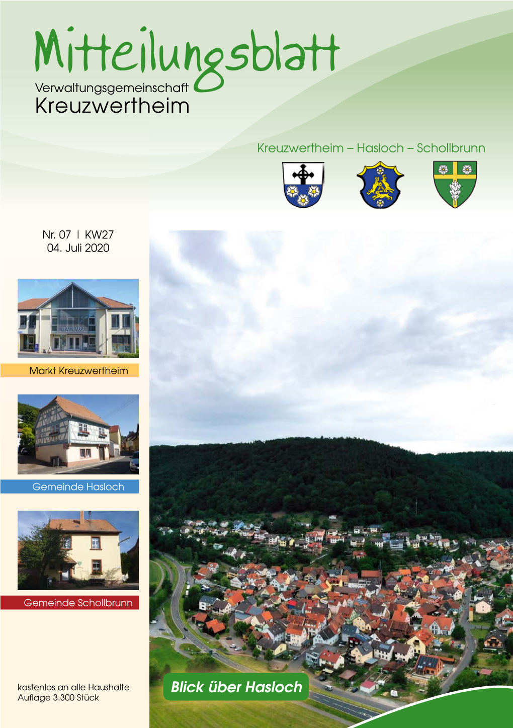 Mitteilungsblatt Verwaltungsgemeinschaft Kreuzwertheim