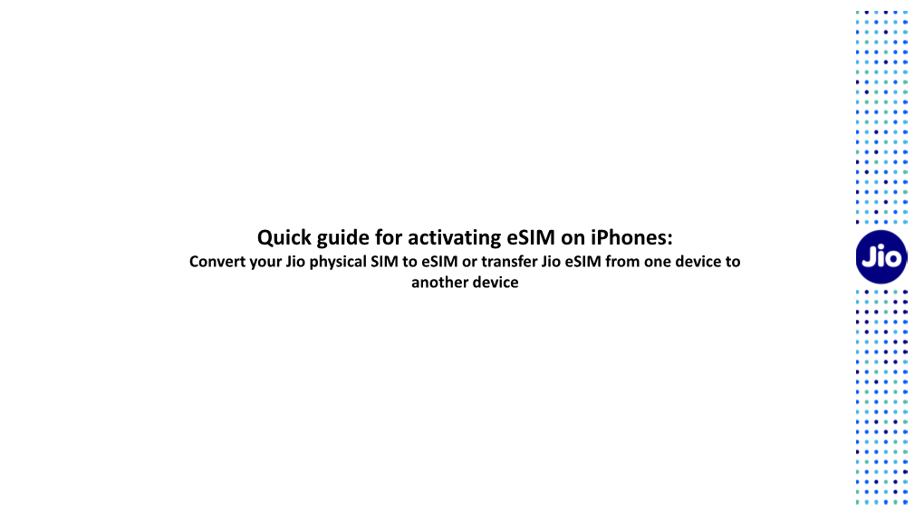 Quick Guide for Activating Esim on Iphones