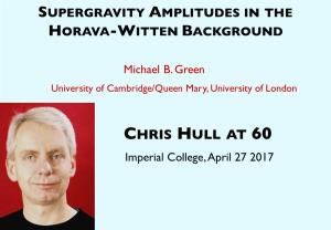 Supergravity Amplitudes in a Horava-Witten Background