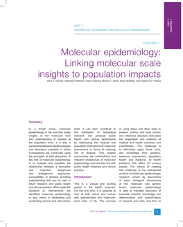 Linking Molecular Scale Insights to Population Impacts Paul A