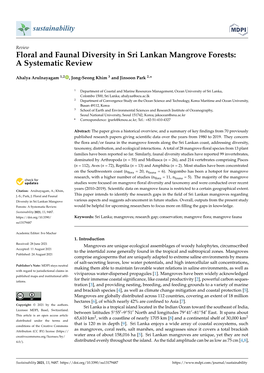 Floral and Faunal Diversity in Sri Lankan Mangrove Forests: a Systematic Review