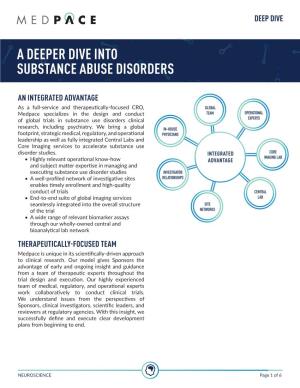 Services and Capabilities Deep Dive: Substance Use Disorders Download
