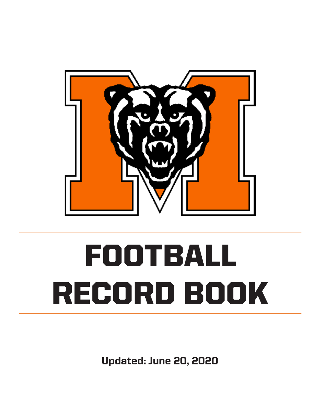 Football Record Book