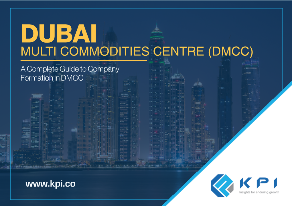 MULTI COMMODITIES CENTRE (DMCC) a Complete Guide to Company Formation in DMCC