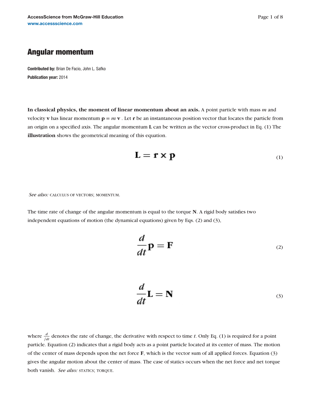 Angular Momentum