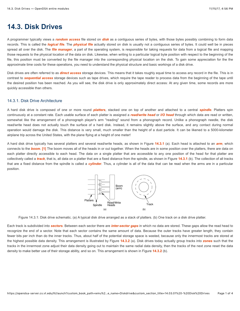 14.3. Disk Drives — Opendsa Entire Modules 11/15/17, 4�56 PM