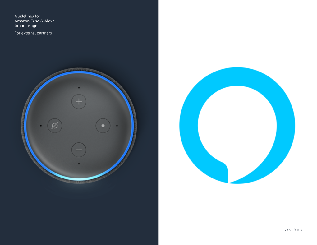 Guidelines for Amazon Echo & Alexa Brand Usage for External Partners