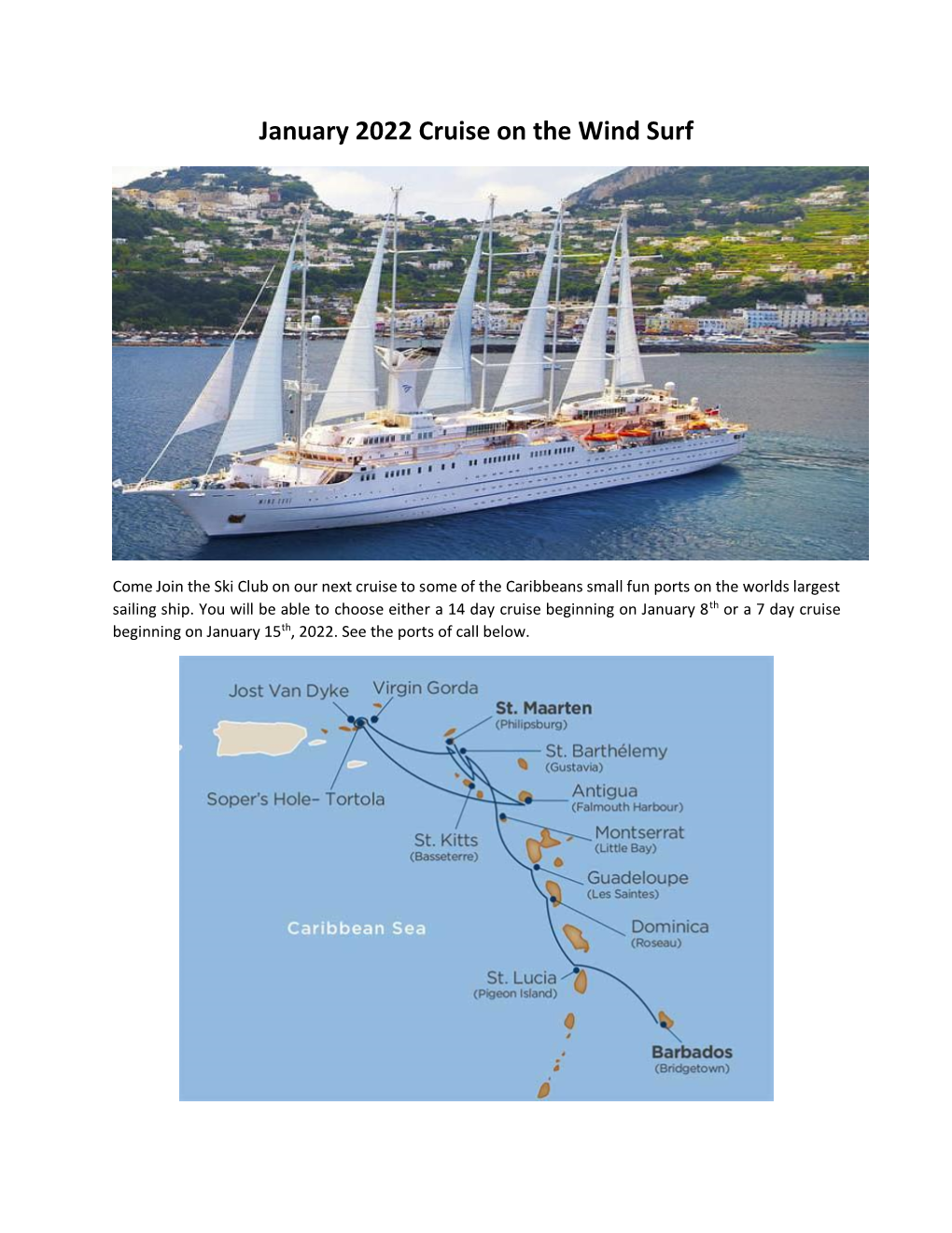 January 2022 Cruise on the Wind Surf