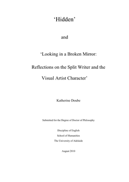 Looking in a Broken Mirror: Reflections on the Split Writer And