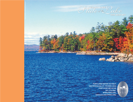 Stateof the Lake2008 Report Sebago Lake