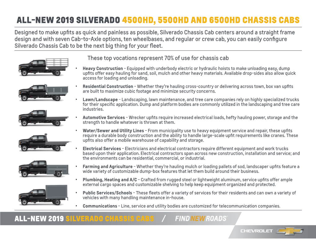 All-New 2019 Silverado 4500Hd, 5500Hd and 6500Hd