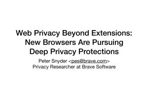 Web Privacy Beyond Extensions