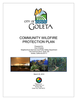 City of Goleta Community Wildfire Protection Plan