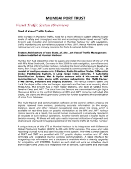 Vessel Traffic System (Overview)