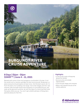 Burgundy River Cruise Adventure