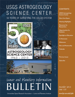 USGS Astrogeology Science Center 50 Years of Surveying the Solar System