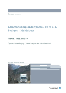 Kommunedelplan for Parsell Av Fv 614, Svelgen - Myklebust