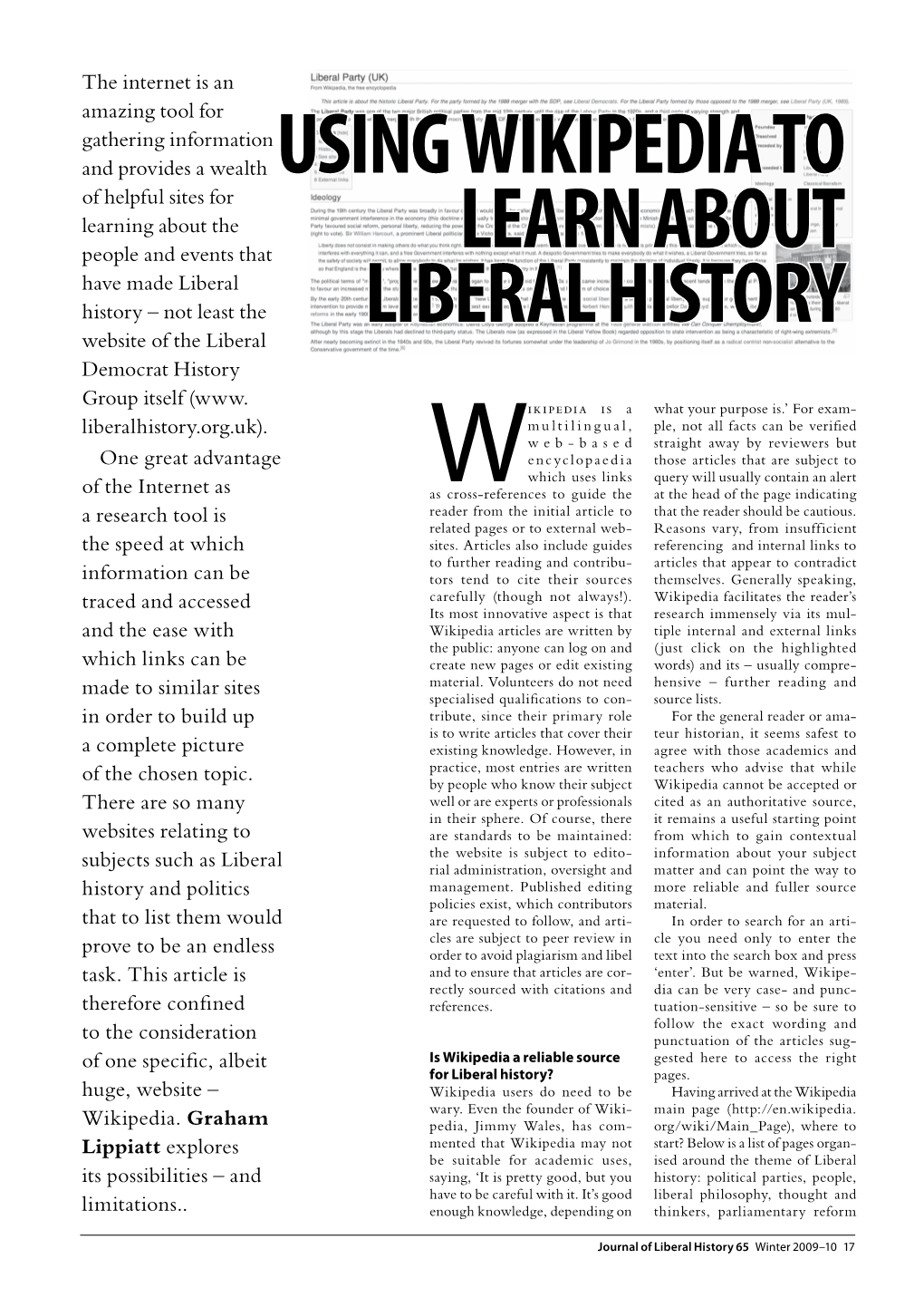 Using Wikipedia to Learn About Liberal History and Legislation, Parliamentary Elec- Wikipedia and Joseph Chamberlain, Which Day, Follows It