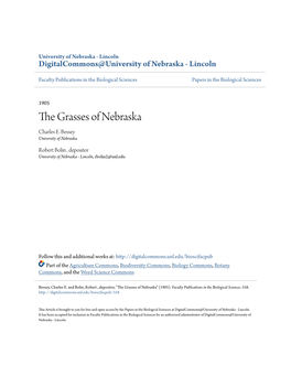 The Grasses of Nebraska Charles E