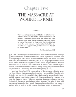 Chapter Five the Massacre at Wounded Knee