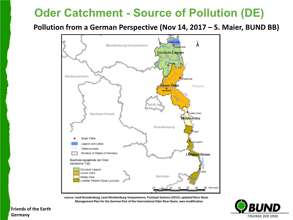 River Pollution of Odra River in Germany