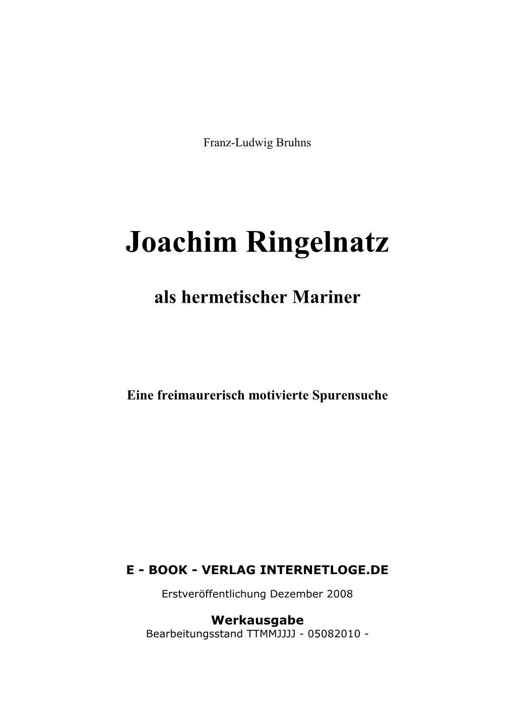 Joachim Ringelnatz