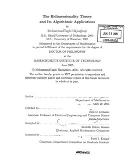 The Bidimensionality Theory and Its Algorithmic Applications