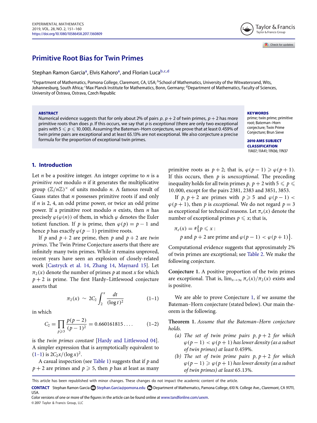 Primitive Root Bias for Twin Primes