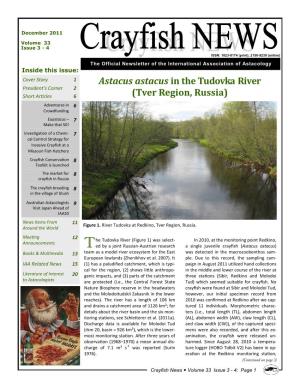 Crayfish News  Volume 33 Issue 3 - 4: Page 1