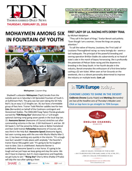 Mohaymen Among Six in Fountain of Youth