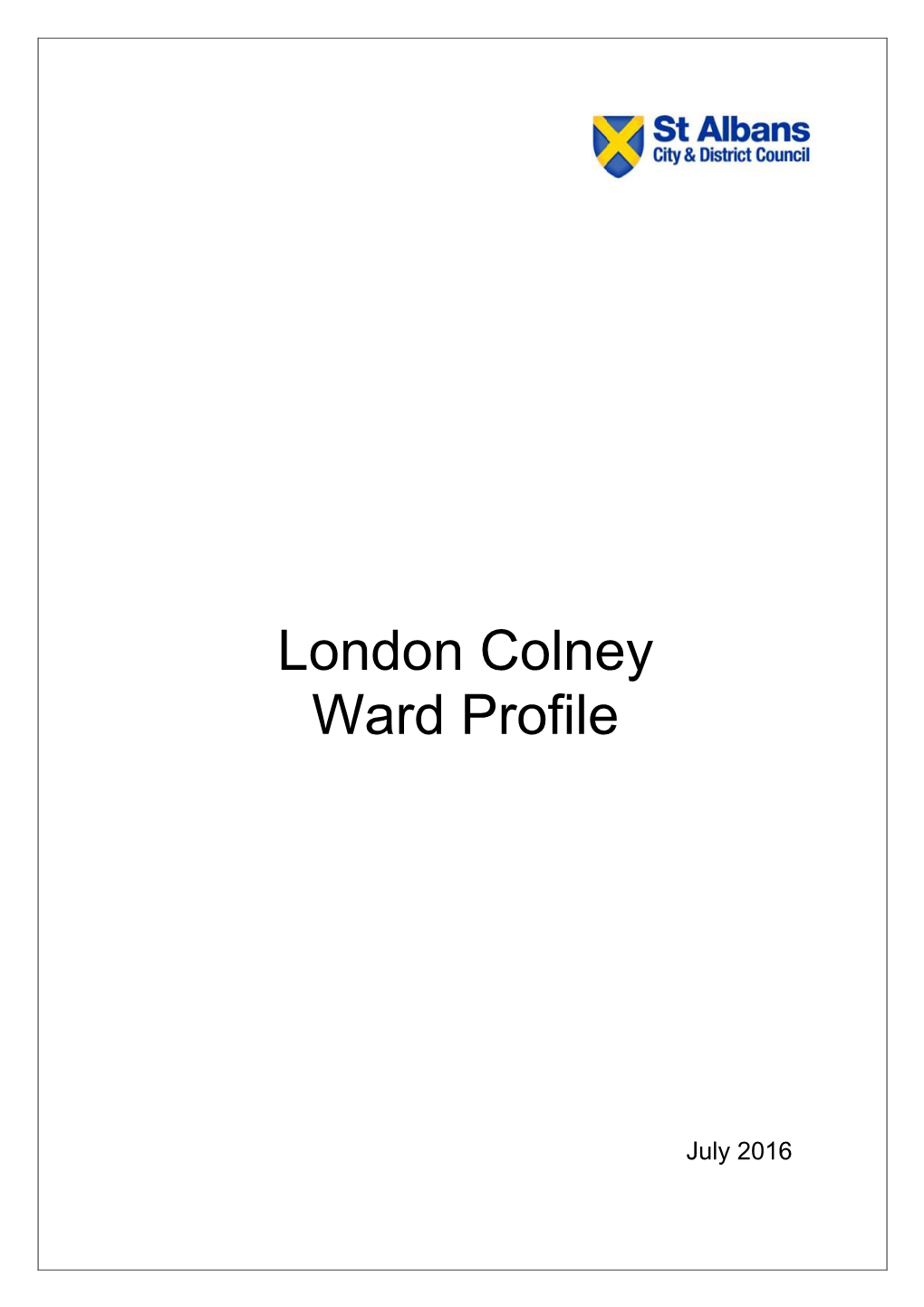 London Colney Ward Profile