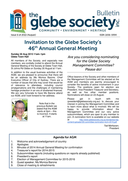 Glebe Society Bulletin 2015 Issue 06