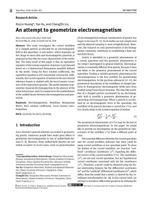 An Attempt to Geometrize Electromagnetism