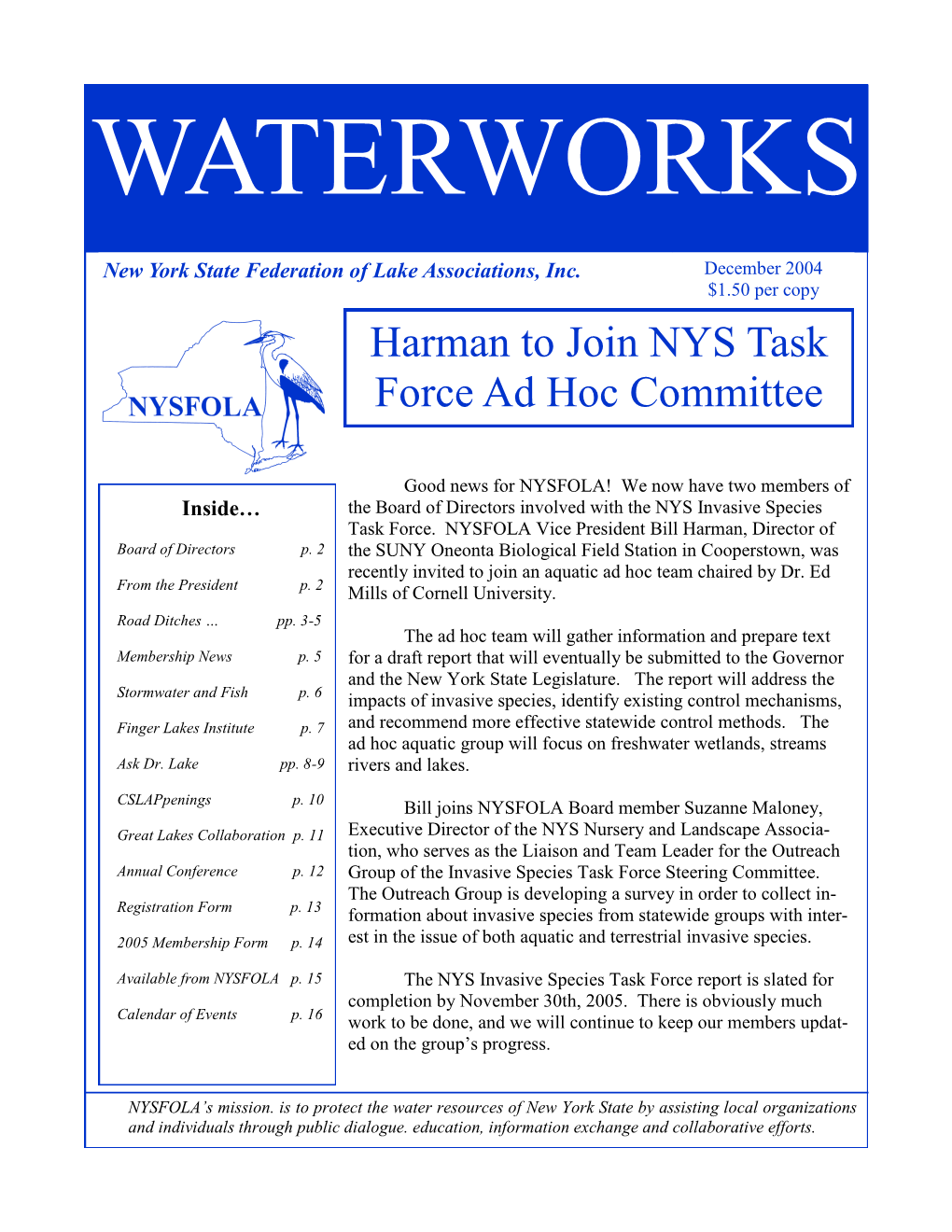 Harman to Join NYS Task Force Ad Hoc Committee