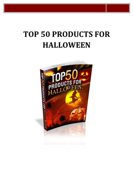 Top 50 Products for Halloween