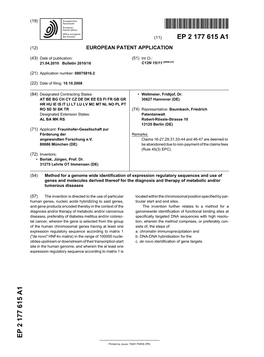 Method for a Genome Wide Identification of Expression