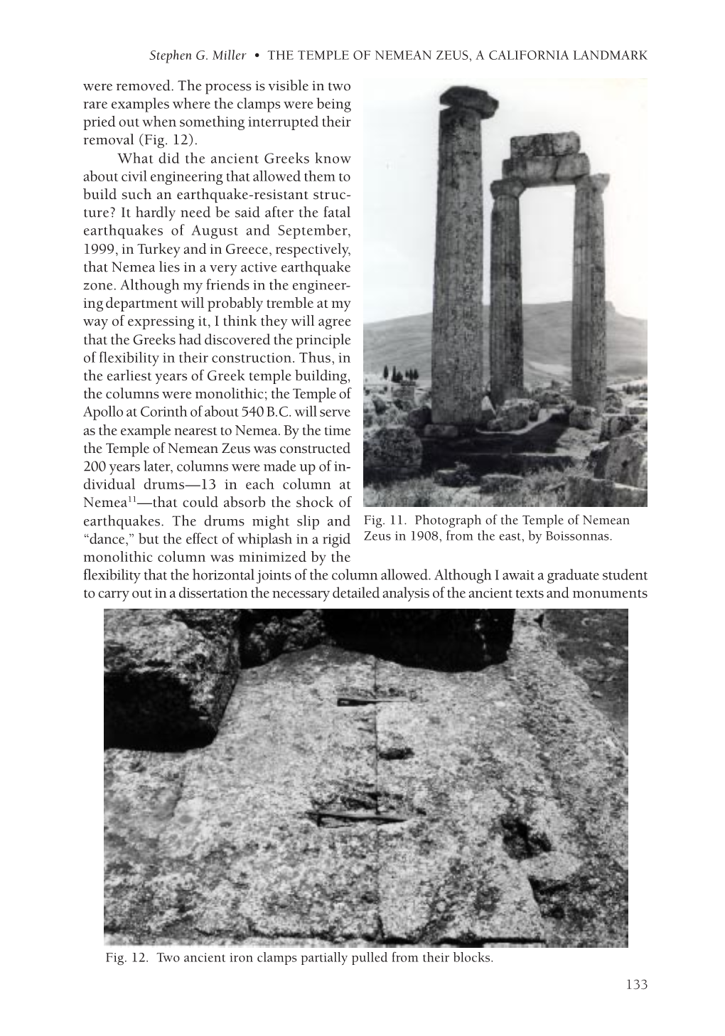 Stephen G. Miller • the TEMPLE of NEMEAN ZEUS, a CALIFORNIA LANDMARK Were Removed