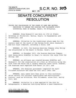 Senate Concurrent . Resolution