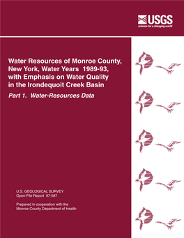 Water Resources of Monroe County, New York, Water Years 1989-93, with Emphasis on Water Quality in the Irondequoit Creek Basin Part 1