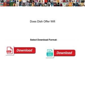 Does Dish Offer Wifi