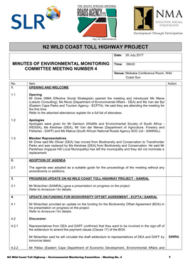 N2 Wild Coast Toll Highway Project