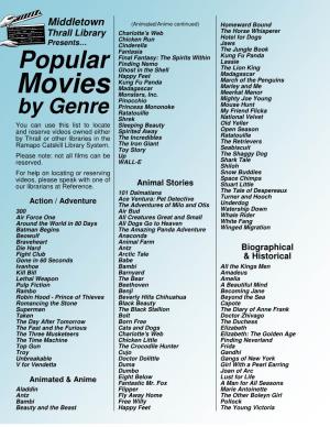 Popular Movies by Genre