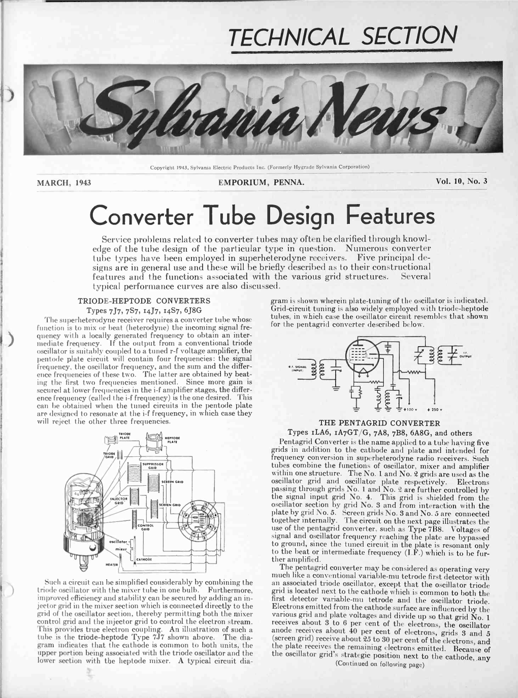 Converter Tube Design Features
